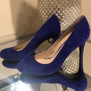 Nine West Blue Suede Heels